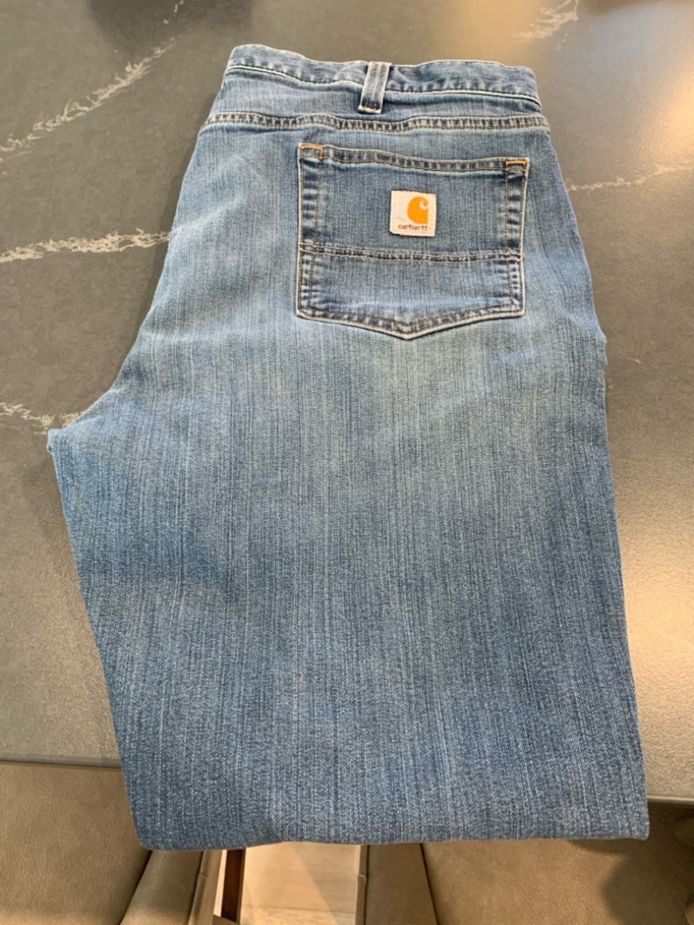 Carhartt Men's Medium Blue Relaxed Fit Denim Jeans